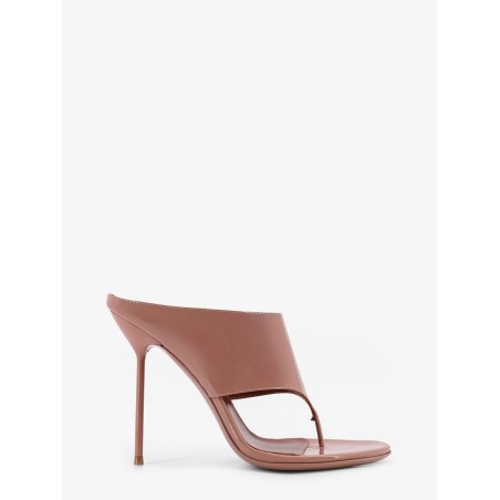 Lidia Thong patent leather sandals