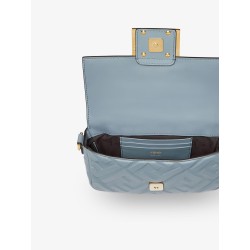 Baguette Mini leather crossbody bag with embossed FF motif