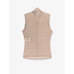 FF embroidered jersey top