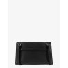 Belted leather crossbody bag