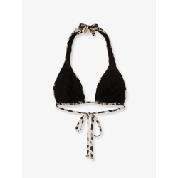 Bikini Top with animal print