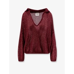 Mohair blend sweater with sequins