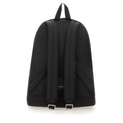 NYLON CANVAS AND LEATHER "CITY" BACKPACK