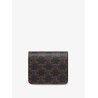 Triomphe coated canvas Compact wallet