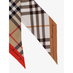 Silk bandeau with Check print