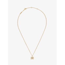 Brass necklace with zirconia