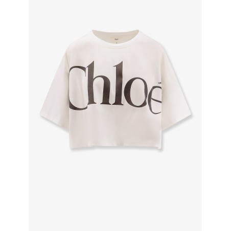 Cotton t-shirt with maxi logo on the front