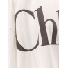 Cotton t-shirt with maxi logo on the front