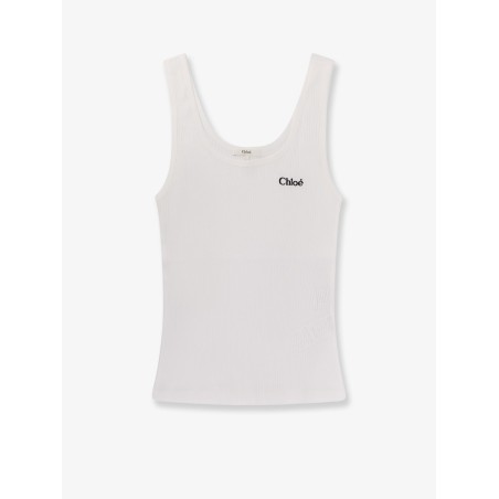 Ribbed cotton tank top