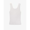 Ribbed cotton tank top