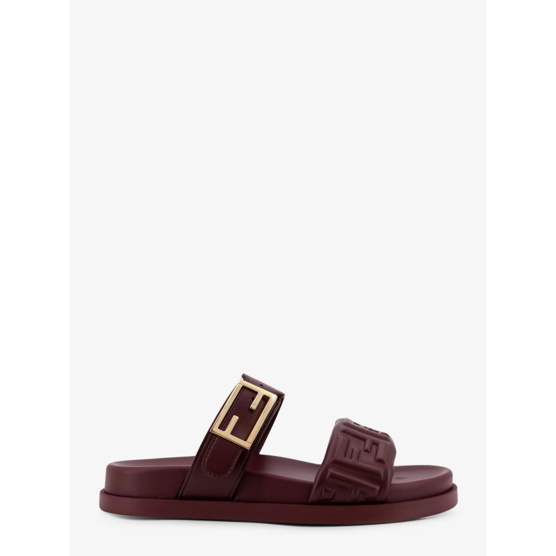 Fendi Feel low leather sandals