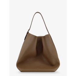 Leather Belted Tote shoulder bag