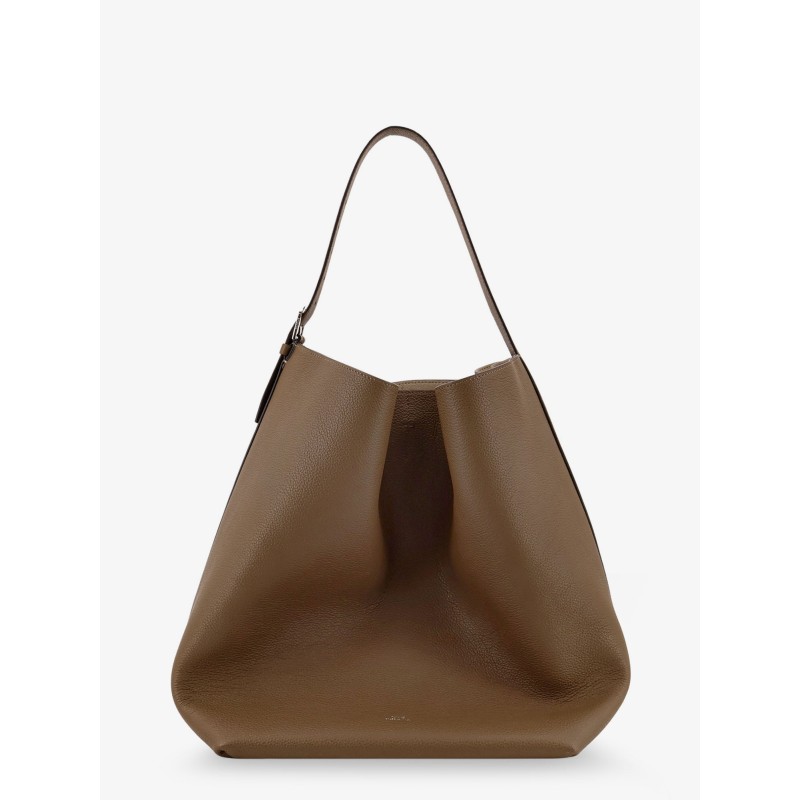 Leather Belted Tote shoulder bag