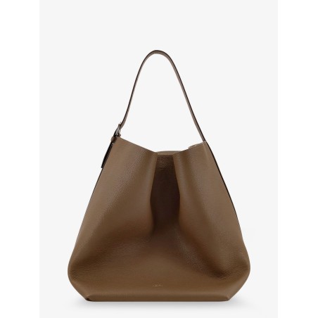 Leather Belted Tote shoulder bag