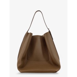 Leather Belted Tote shoulder bag