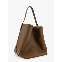 Leather Belted Tote shoulder bag