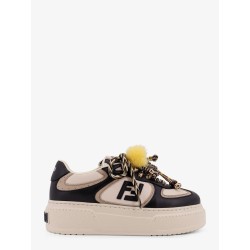 Fendi Match leather sneakers