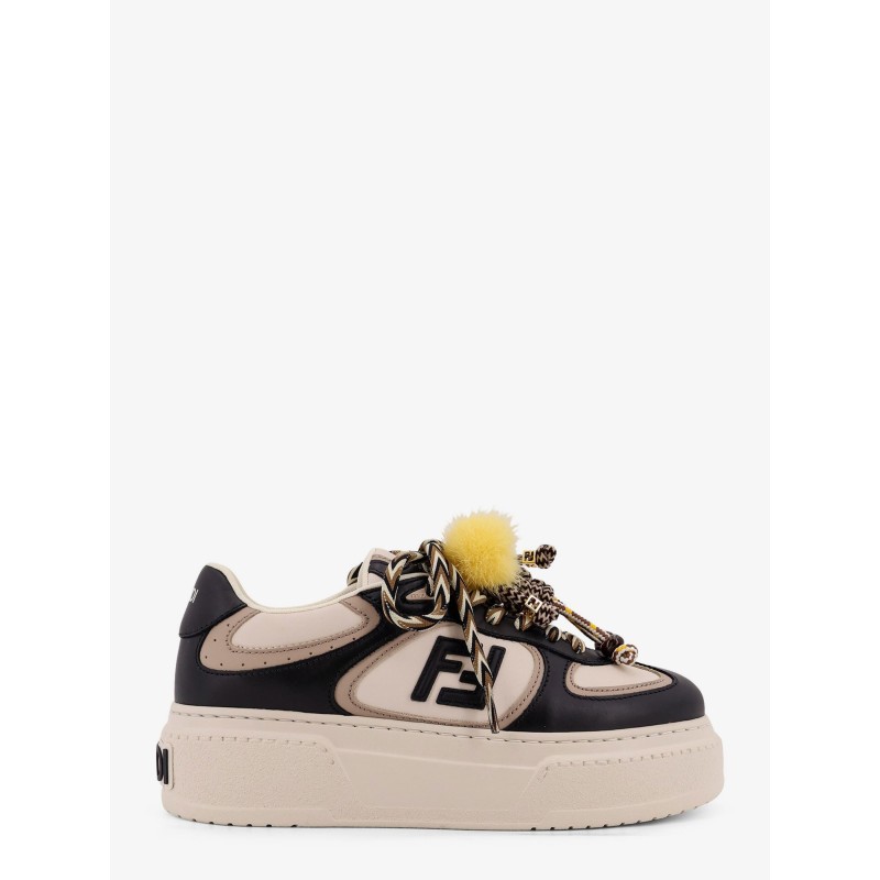 Fendi Match leather sneakers