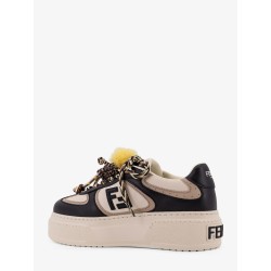 Fendi Match leather sneakers
