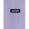 Pin check cotton shirt