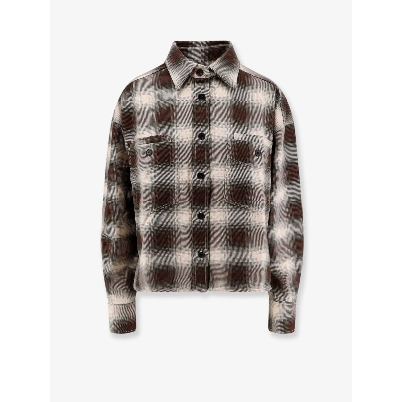 Cropped madras shirt