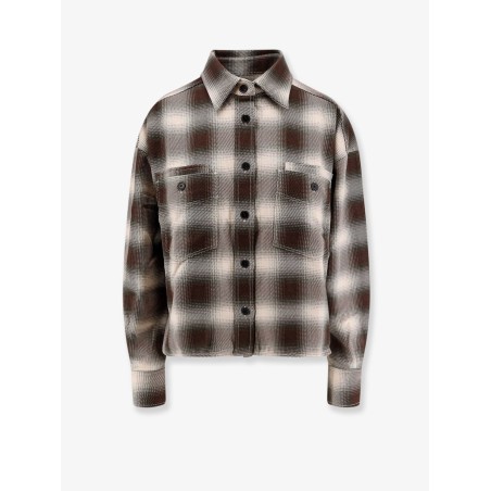 Cropped madras shirt