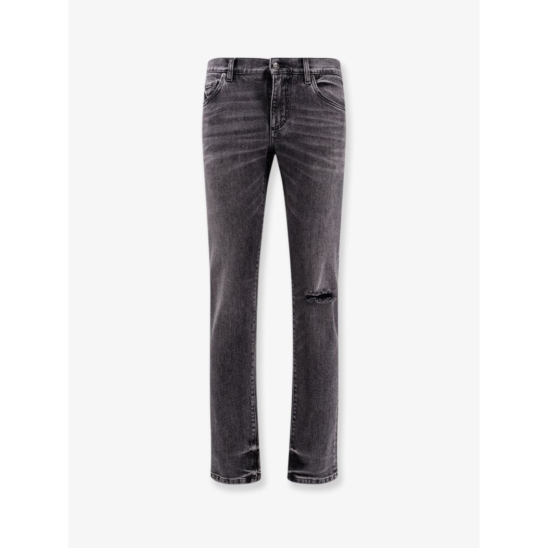 Skinny grey denim jeans