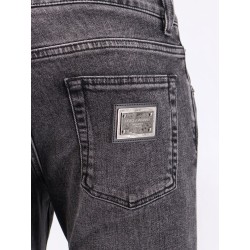 Skinny grey denim jeans