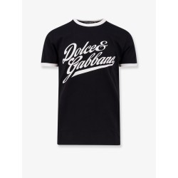 Cotton t-shirt with flocked logo print