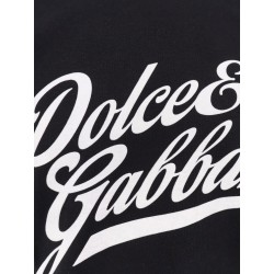 Cotton t-shirt with flocked logo print