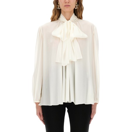SILK SHIRT WITH SCARF