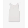 Triomphe ribbed cotton tank top