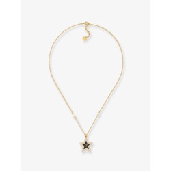 Brass necklace with gold finishes