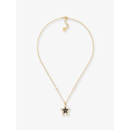 Brass necklace with gold finishes