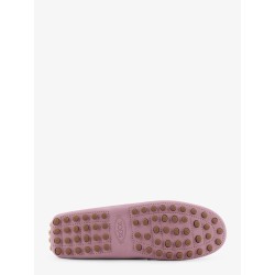 Suede loafers with engraved logo on the front