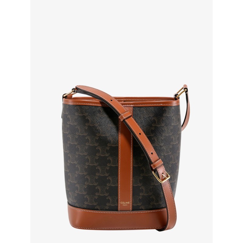 Triomphe coated canvas bucket bag