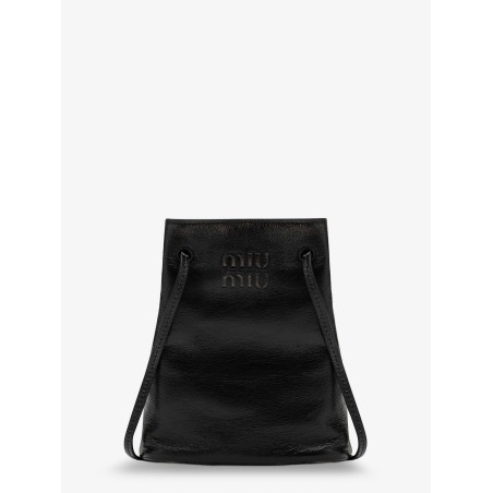 Leather crossbody bag with used effect