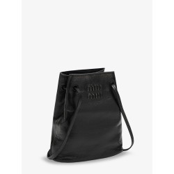 Leather crossbody bag with used effect