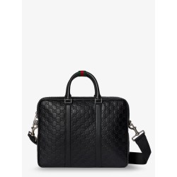 GG Emblem leather briefcase with all-over GG motif