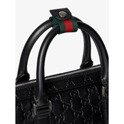 GG Emblem leather briefcase with all-over GG motif