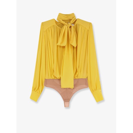 Silk shirt with body detail