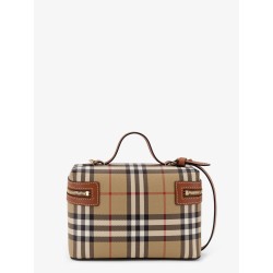 Coated canvas Vanity Check crossbody bag with Check motif