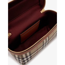 Coated canvas Vanity Check crossbody bag with Check motif