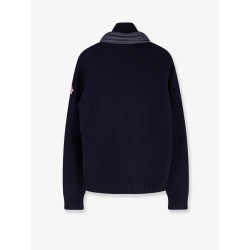 Wool blend jacket with logo detail