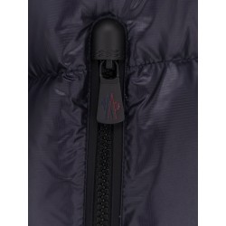 Wool blend jacket with logo detail