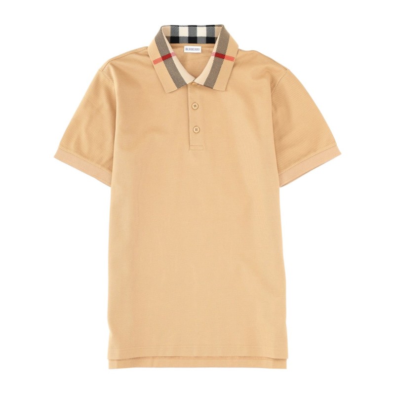 POLO SHIRT WITH "CHECK" COLLAR