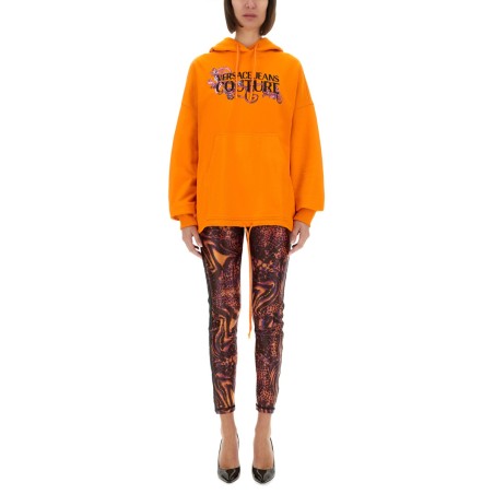 HOODIE WITH LOGO AND CRYSTALS