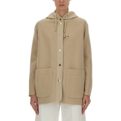 BIMATERIAL CABAN CAPE