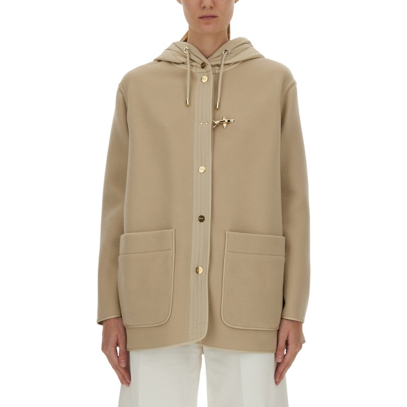 BIMATERIAL CABAN CAPE