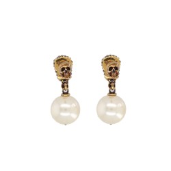 SKULL EARRINGS WITH PAVÉ